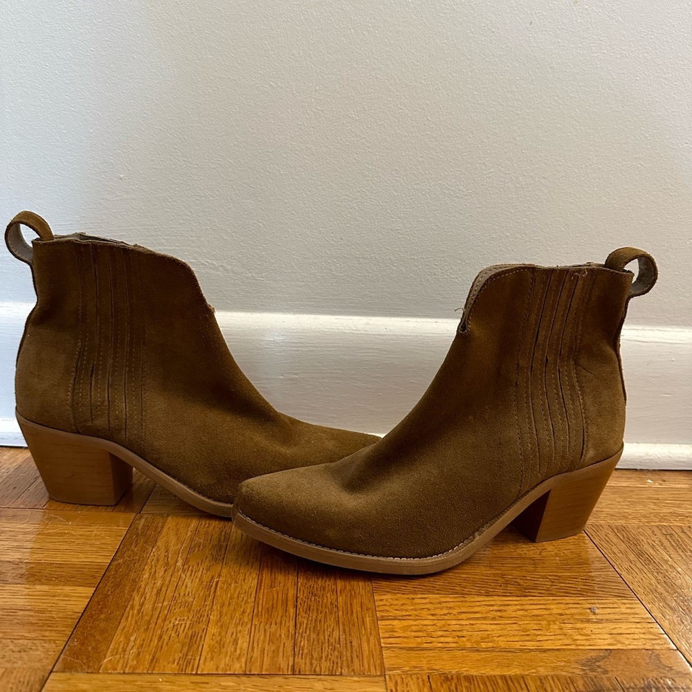 Zara suede western booties size 8.5